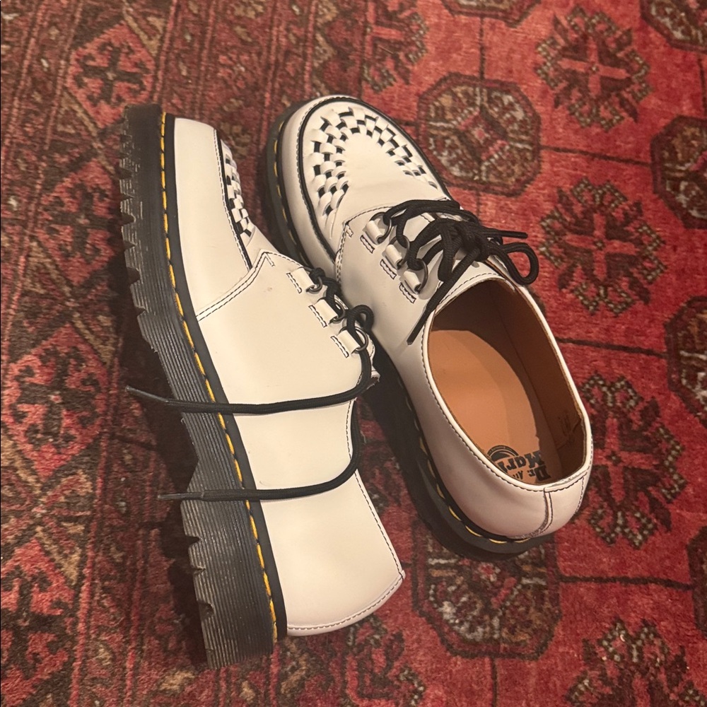 White Leather Doc Martens